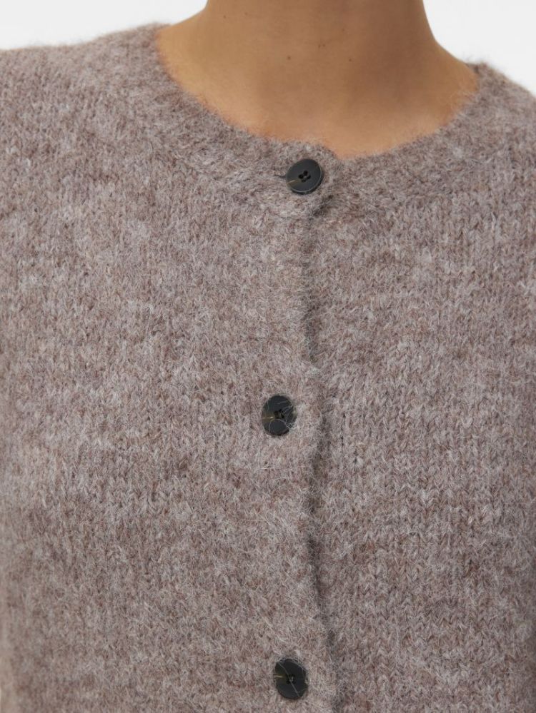 121025 Knit Cardigan 292416001 Brown