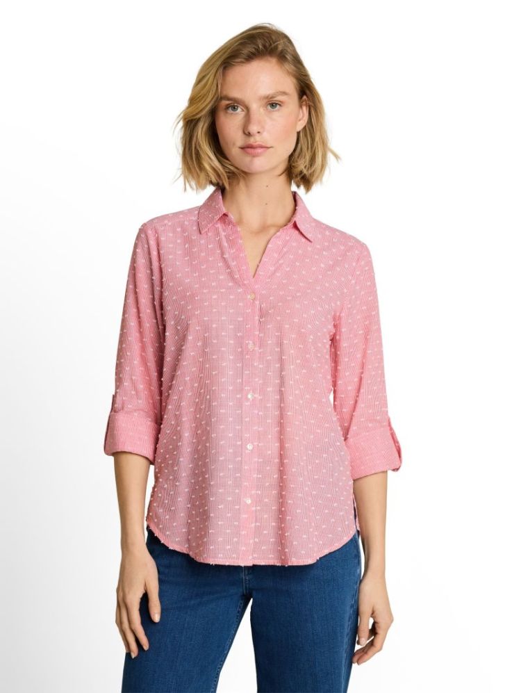 000000 702020 [blouse with] 40554 red dobby