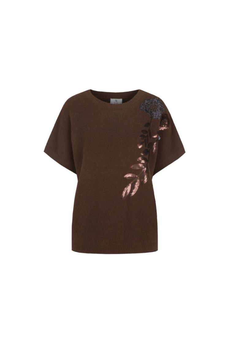 Victoria knit pullover 522 Mocha Brown