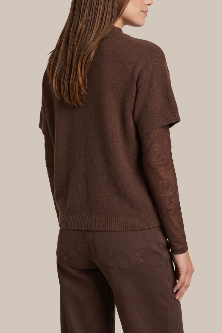 Victoria knit pullover 522 Mocha Brown