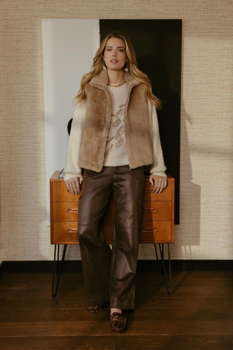 Geraldine gilet 502 Khaki