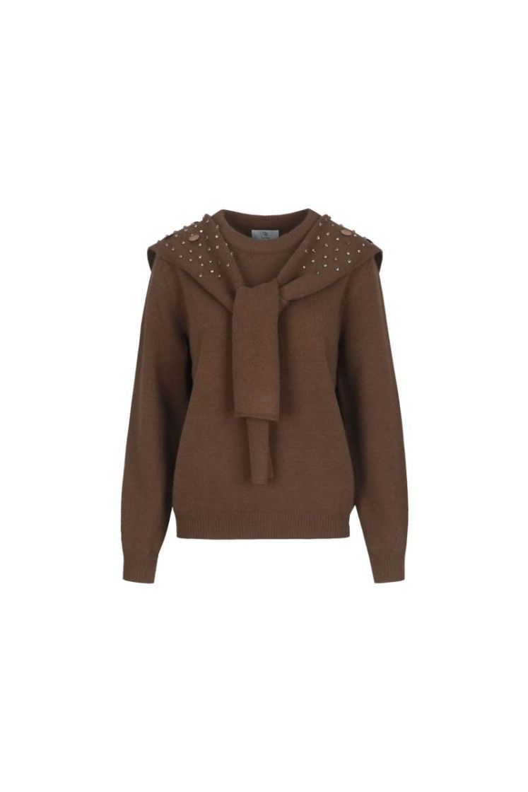 Kimmie knit pullover 542 Dark Walnut