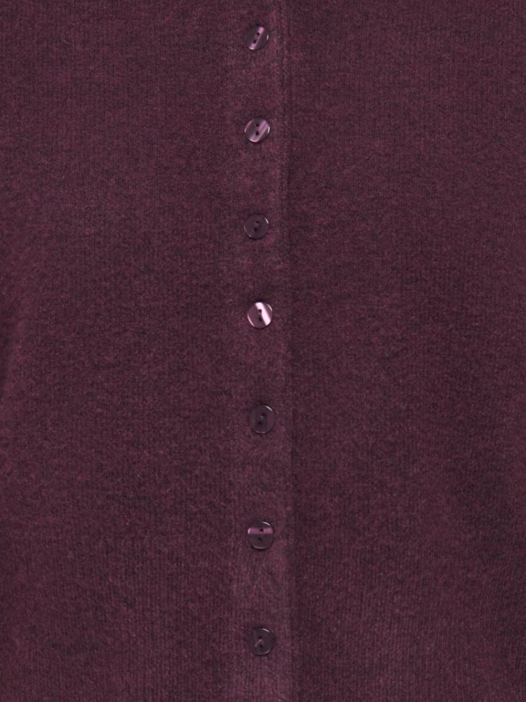 Knit Cardigan Fig Melange/Dtm