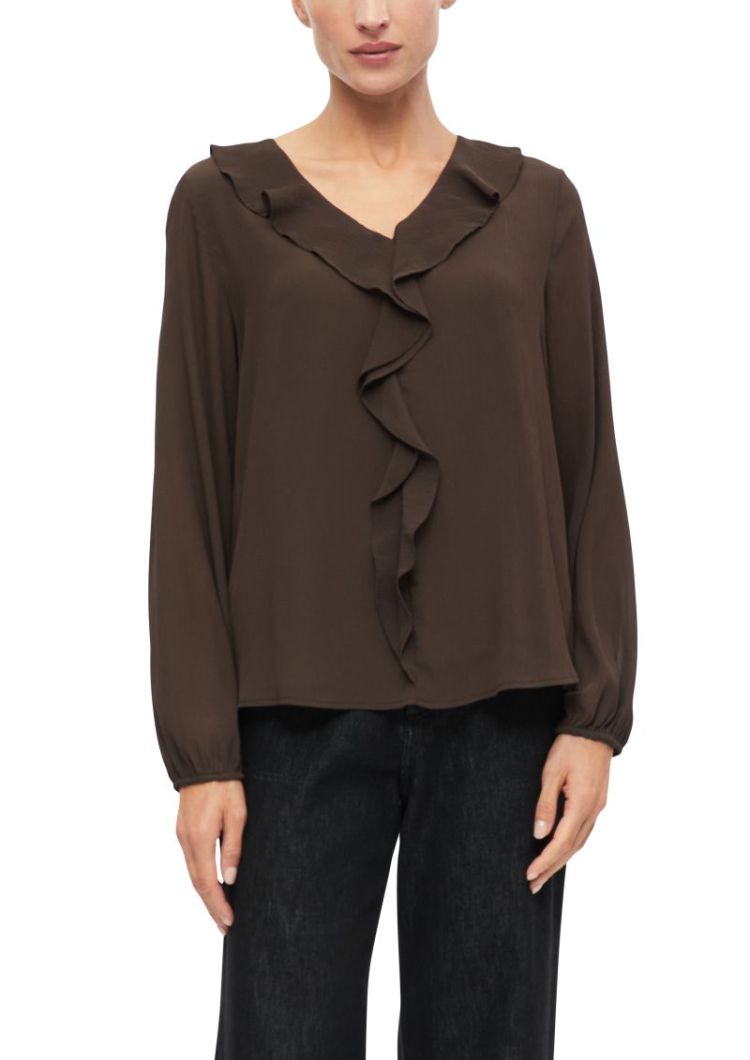 123400 1010013 [Bluse] 8944 BROWN