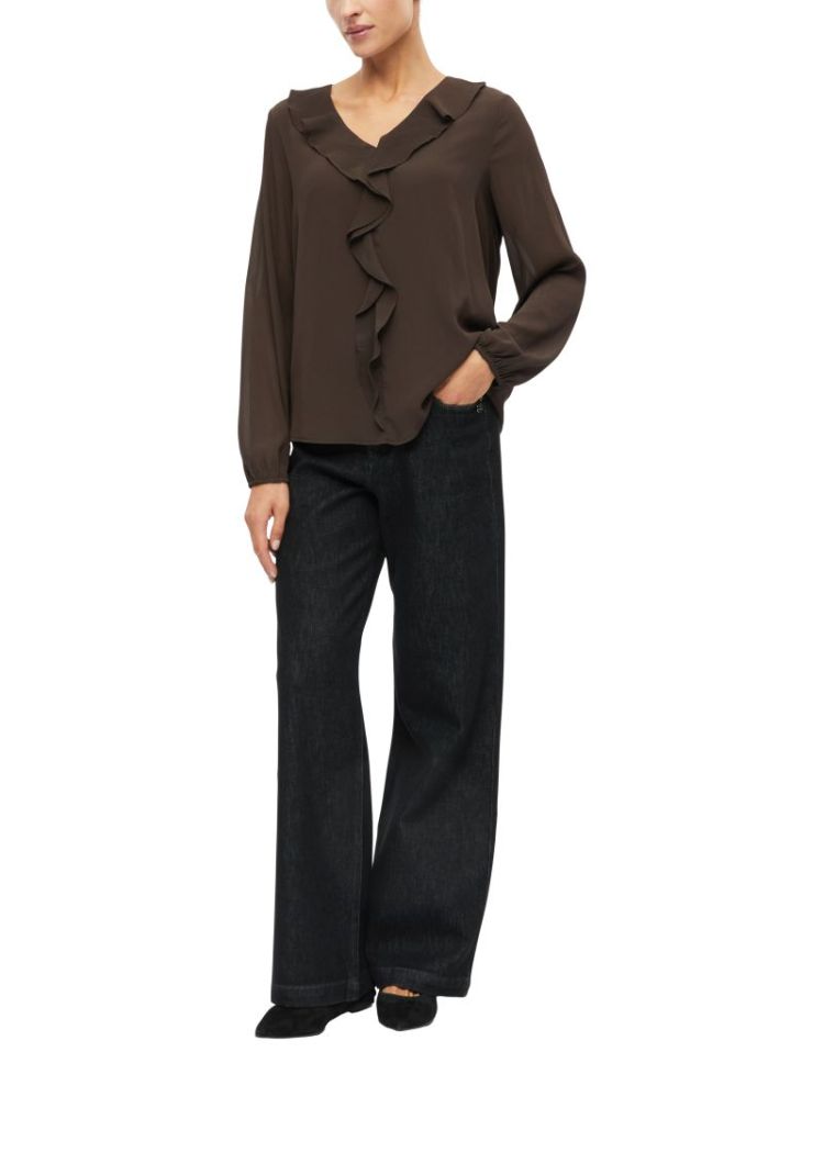 123400 1010013 [Bluse] 8944 BROWN