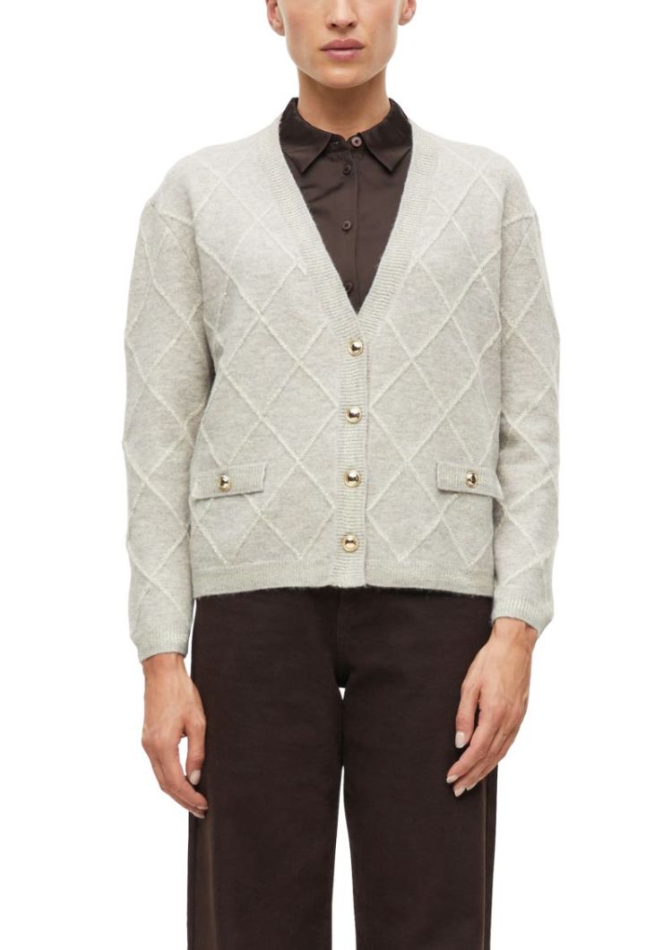 122509 1717213 [Strickjacke] 93W2 GREY/BLACK