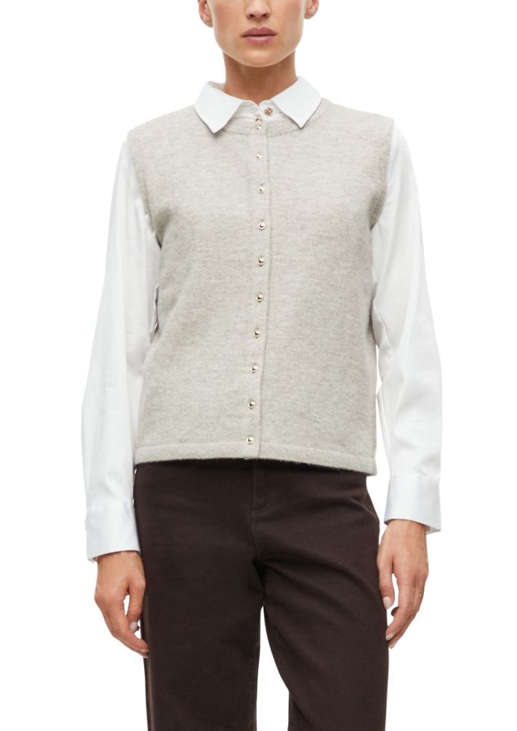 123050 1717114 [Strickpullunde 93W2 GREY/BLACK
