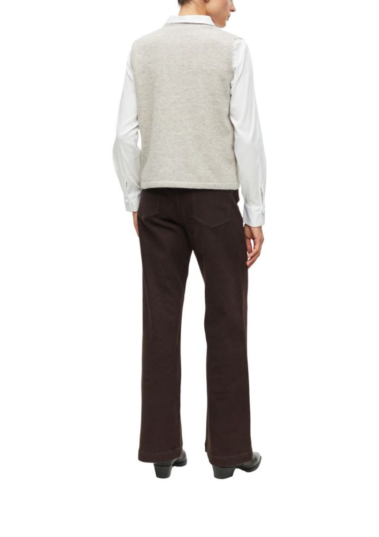 123050 1717114 [Strickpullunde 93W2 GREY/BLACK
