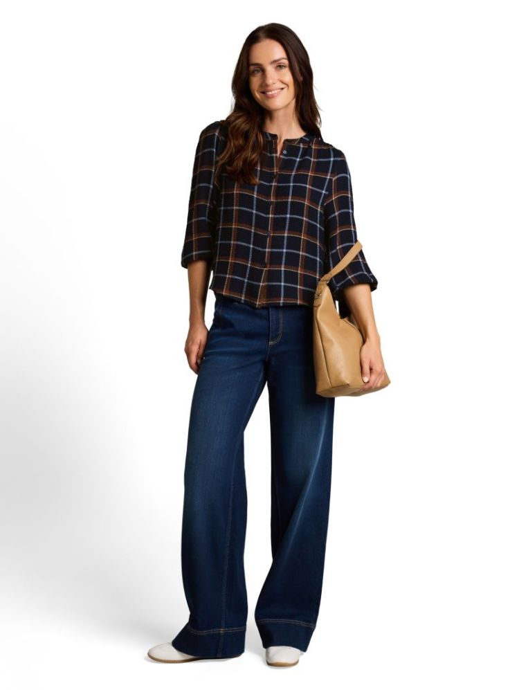 000000 702046 [blouse check] 41143 navy came