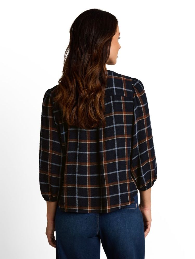 000000 702046 [blouse check] 41143 navy came