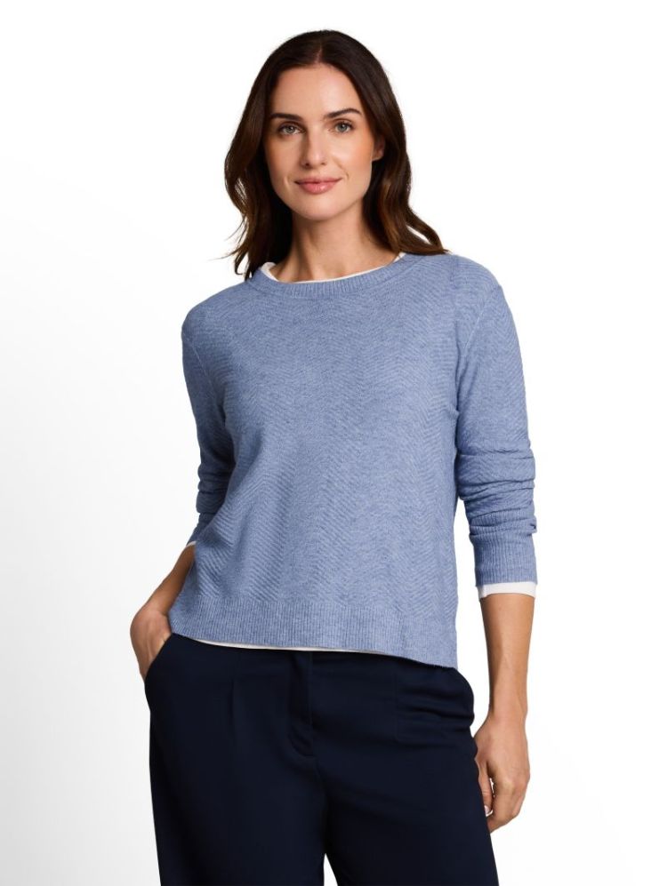 000000 703024 [knit zigzag] 25715 fern blue