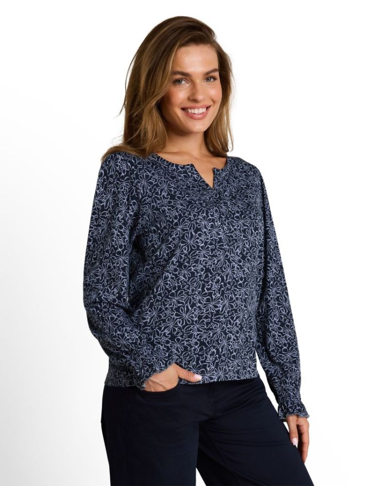 000000 701009 [T-shirt blou] 40884 navy whit