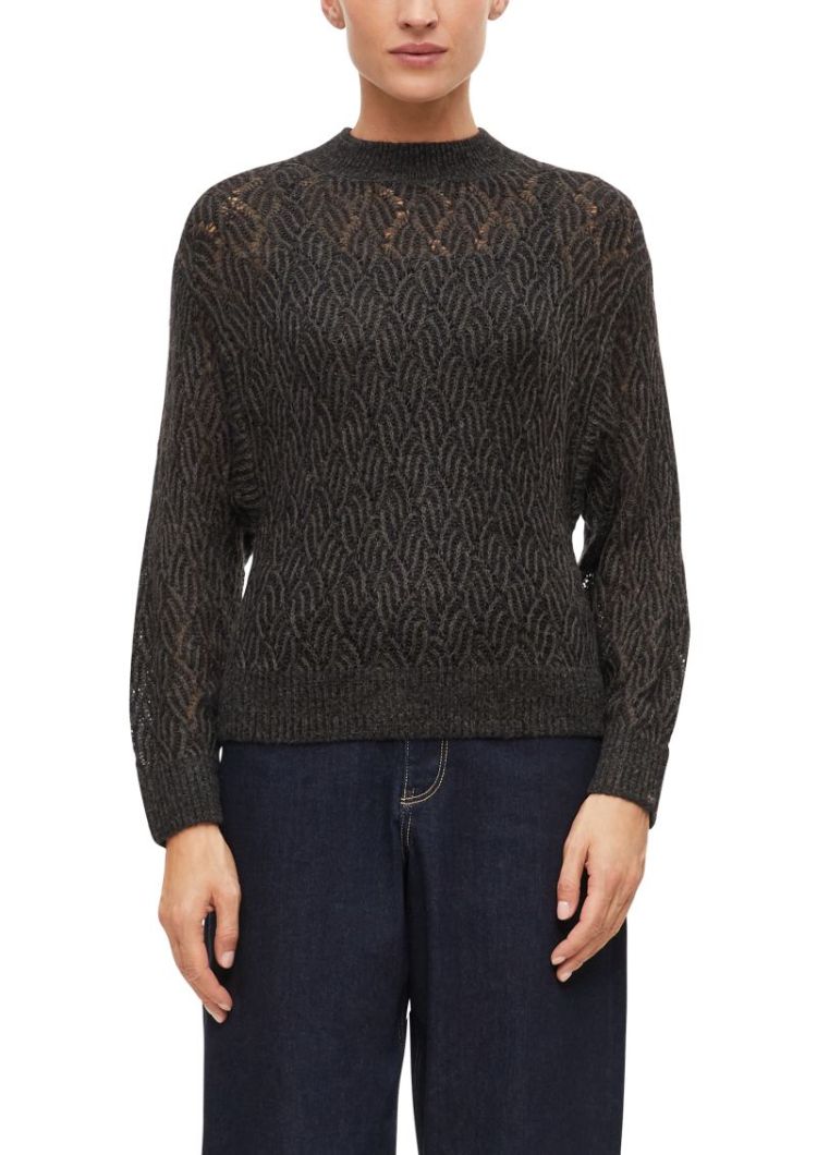 123009 1717013 [Strickpullover 98X1 GREY/BLACK